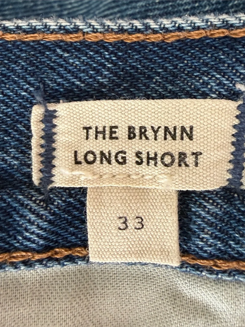 Madewell The Brynn Long Denim High Rise Jean 4.5” Medium Cutoff Shorts 33